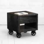 Прикроватная тумба staple oak фанера-винтажный черный ARCHPOLE