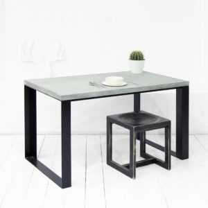 Стол обеденный metalstripe микроцемент-серый ARCHPOLE