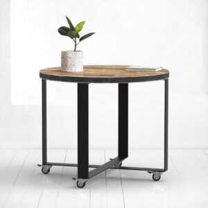Стол обеденный round crosstripe старая доска-коричневая ARCHPOLE