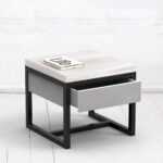 Стол журнальный old drawer фанера-винтажный белый ARCHPOLE