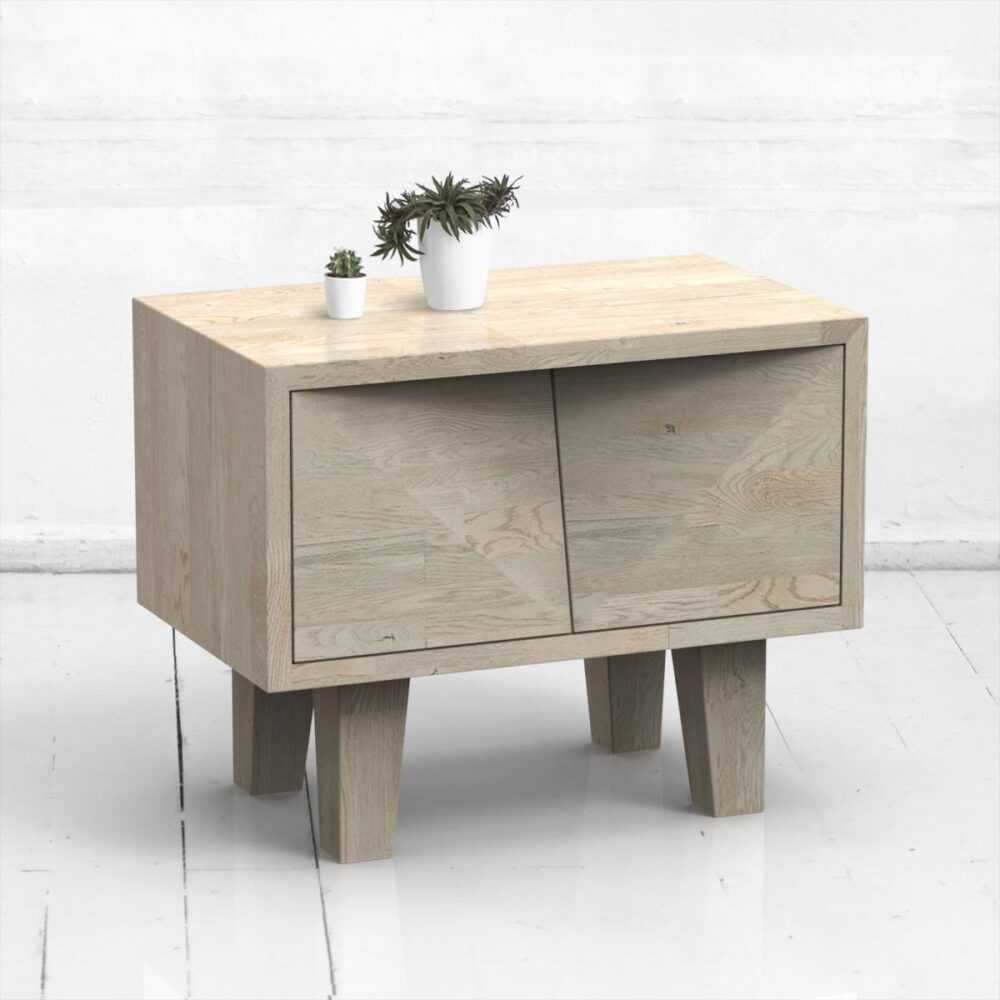 Прикроватная тумба mirror oak дуб-белый ARCHPOLE Прикроватная тумба mirror oak дуб-белый ARCHPOLE