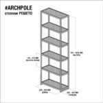 Стеллаж решето металл-черный ARCHPOLE
