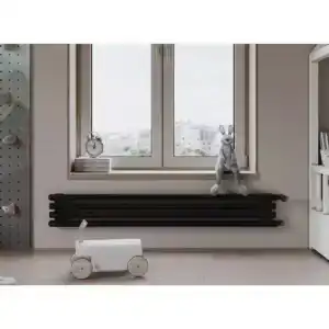 Трубчатый радиатор с круглой трубой 42 мм GUARDO TORRE 4D 274 мм высотой (+100 мм ножки)