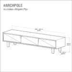 Тв стойка оригами любой цвет ARCHPOLE