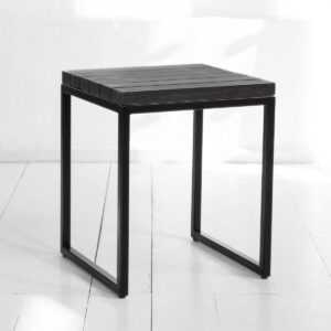 Табурет flatmoon из реек фанера-винтажный черный ARCHPOLE
