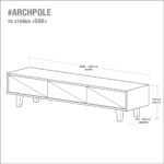 Тв стойка oak фанера-винтажный синий ARCHPOLE