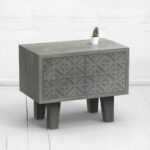 Прикроватная тумба mirror x фанера-винтажный серый ARCHPOLE