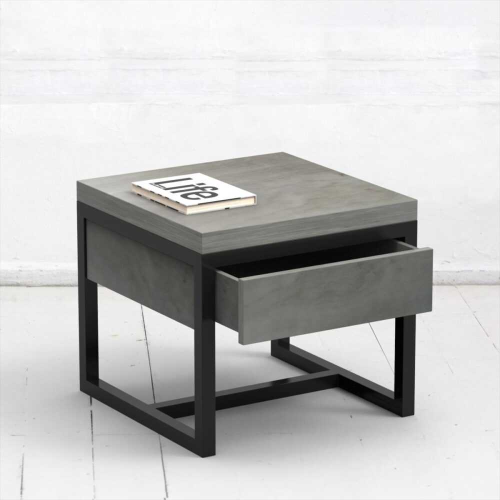 Стол журнальный old drawer фанера-винтажный серый ARCHPOLE Стол журнальный old drawer фанера-винтажный серый ARCHPOLE