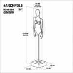 Манекен №1 крошка оливия цвет на выбор ARCHPOLE