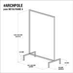Рейл для одежды минимализм a цвет на выбор ARCHPOLE