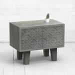 Прикроватная тумба mirror x фанера-винтажный серый ARCHPOLE