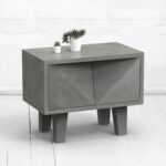 Прикроватная тумба mirror oak фанера-винтажный серый ARCHPOLE