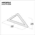 Вешалка треугольник цвет на выбор ARCHPOLE