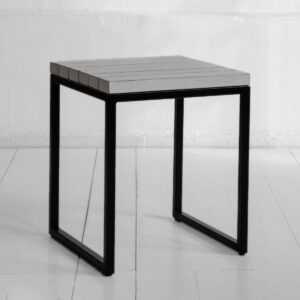 Табурет flatmoon из реек фанера-винтажный белый ARCHPOLE