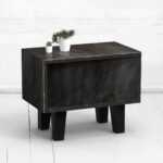 Прикроватная тумба mirror oak фанера-винтажный черный ARCHPOLE