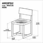 Стул бразильская луна фанера-винтажный зеленый ARCHPOLE