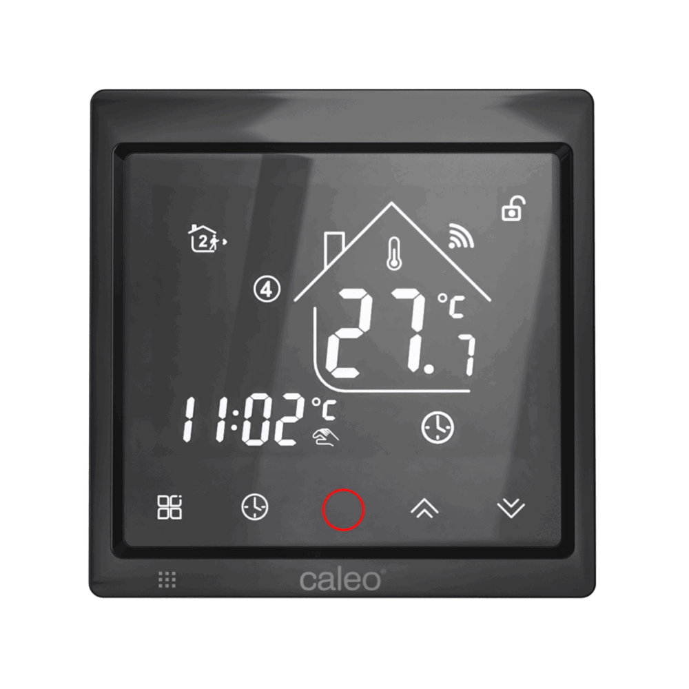 Терморегулятор CALEO С936 Wi-Fi Black Lux встраиваемый Терморегулятор CALEO С936 Wi-Fi Black Lux встраиваемый