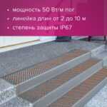 Комплект для обогрева площадок с защитным экраном xLayder Pipe FM-50CR, 50 Вт/ пог. м, 2 м