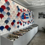 Гипсовая 3D панель Чешуя гладкая Gesso 3D