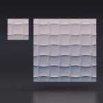Гипсовая 3D панель Мягкий квадрат Gesso 3D