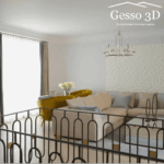 Гипсовая 3D панель Разводы Gesso 3D