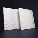 Гипсовая 3D панель Разводы двойные Gesso 3D
