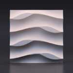 Гипсовая 3D панель Листья на песке Gesso 3D