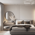 Гипсовая 3D панель Волна продольная мелкая Gesso 3D
