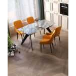 Стол обеденный Аркада раскладной 160-210*90 керамика темная УТ000034992 Stool Group