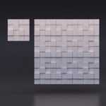 Гипсовая 3D панель Квадрат разноуровневый Gesso 3D