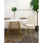 Стол обеденный Ливерпуль 110*110 белый мрамор УТ000036112 Stool Group