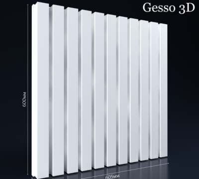 Гипсовая панель рейка крупная gesso 3d