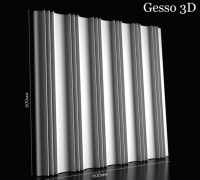 Гипсовая панель velvet gesso 3d