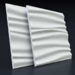 Гипсовая 3D панель Волна двойная мягкая Gesso 3D