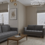 Гипсовая 3D панель Рейка Тикс Gesso 3D