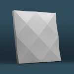 Гипсовая 3D панель Ромбы Gesso 3D