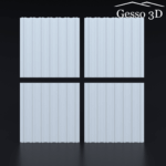 Гипсовая 3D панель Шанхай Gesso 3D