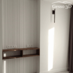 Гипсовая 3D панель Штрих-код Gesso 3D