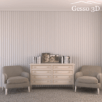 Гипсовая 3D панель Шанхай Gesso 3D
