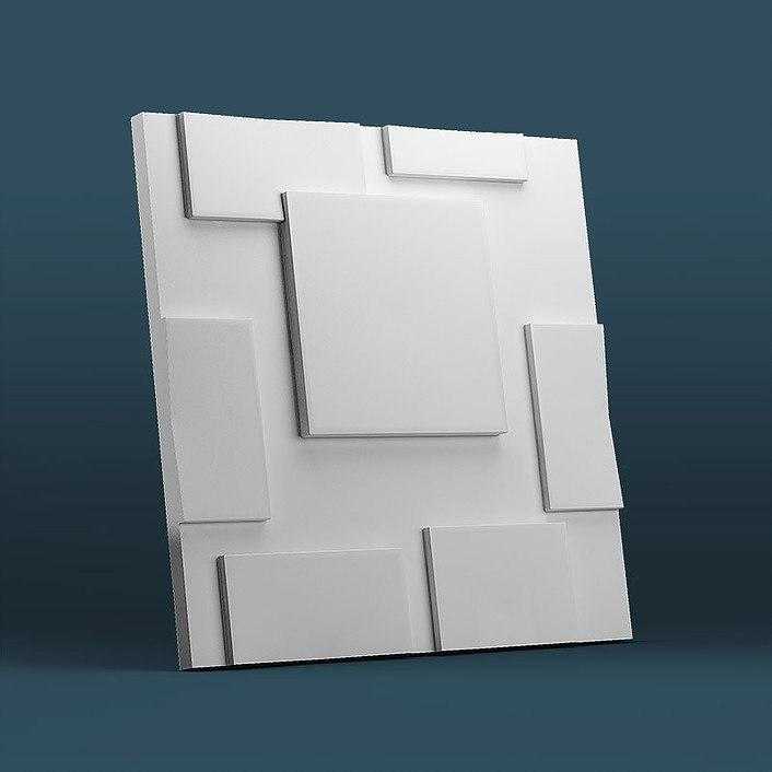 Гипсовая 3D панель Квадрат Gesso 3D Гипсовая 3D панель Квадрат Gesso 3D