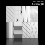 Гипсовая панель Domino 1 Gesso 3D