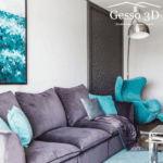 Гипсовая 3D панель Разводы Gesso 3D