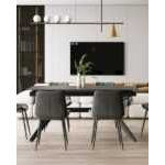 Стол обеденный Олимпия раскладной 160-210*90 керамика темная УТ000034893 Stool Group
