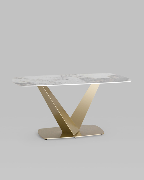 Стол обеденный аврора 160*90 керамика светлая ут000034889 stool group