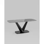 Стол обеденный аврора 180*90 керамика черная ут000036907 stool group