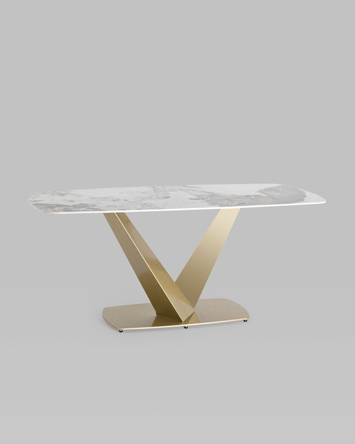 Стол обеденный аврора 180*90 керамика светлая ут000034890 stool group