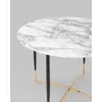 Стол обеденный Даймакс 110*110 белый мрамор УТ000036109 Stool Group
