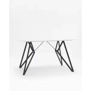 Стол обеденный Денвер 140*90 белый стеклянный УТ000002661 Stool Group