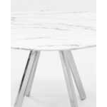Стол обеденный Хьюстон D100 белый стеклянный УТ000002672 Stool Group