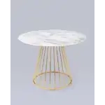 Стол обеденный Ливерпуль 110*110 белый мрамор УТ000036112 Stool Group
